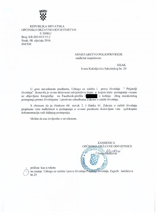odgovor dr�avnog odvjetni�tva, kolinje
