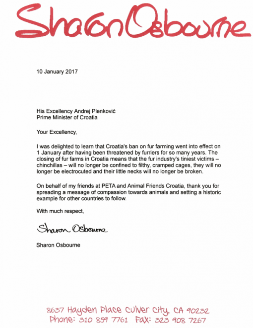 Sharon Osbourne - psimo premijeru Plenkovi�u [ 200.21 Kb ]