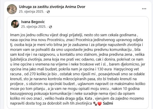 Prijava Op�ine Dvor zbog kr�enja Zakona o za�titi �ivotinja [ 120.56 Kb ]