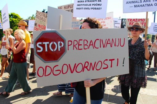 Odr�an prosvjed protiv okrutnosti prema �ivotinjama [ 165.97 Kb ]