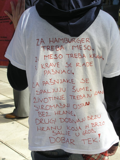 Anti-McDonald's protest in Split 2 Anti-McDonald's protest in Split 2