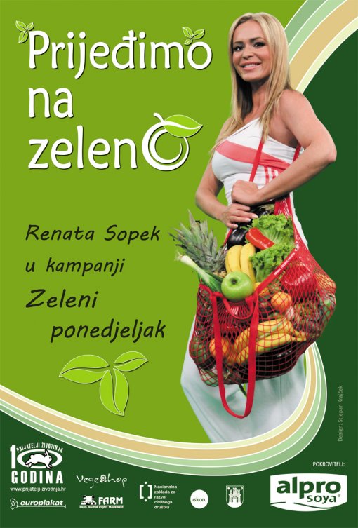 Renata Sopek in campaign "Green monday" Renata Sopek in campaign "Green monday"