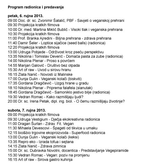 ZeGeVege radionice ZeGeVege radionice
