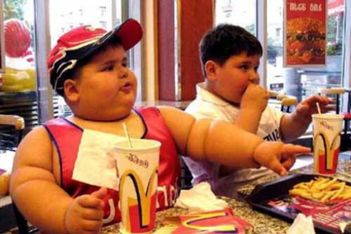 Obese children in Mcdonald's Obese children in Mcdonald's